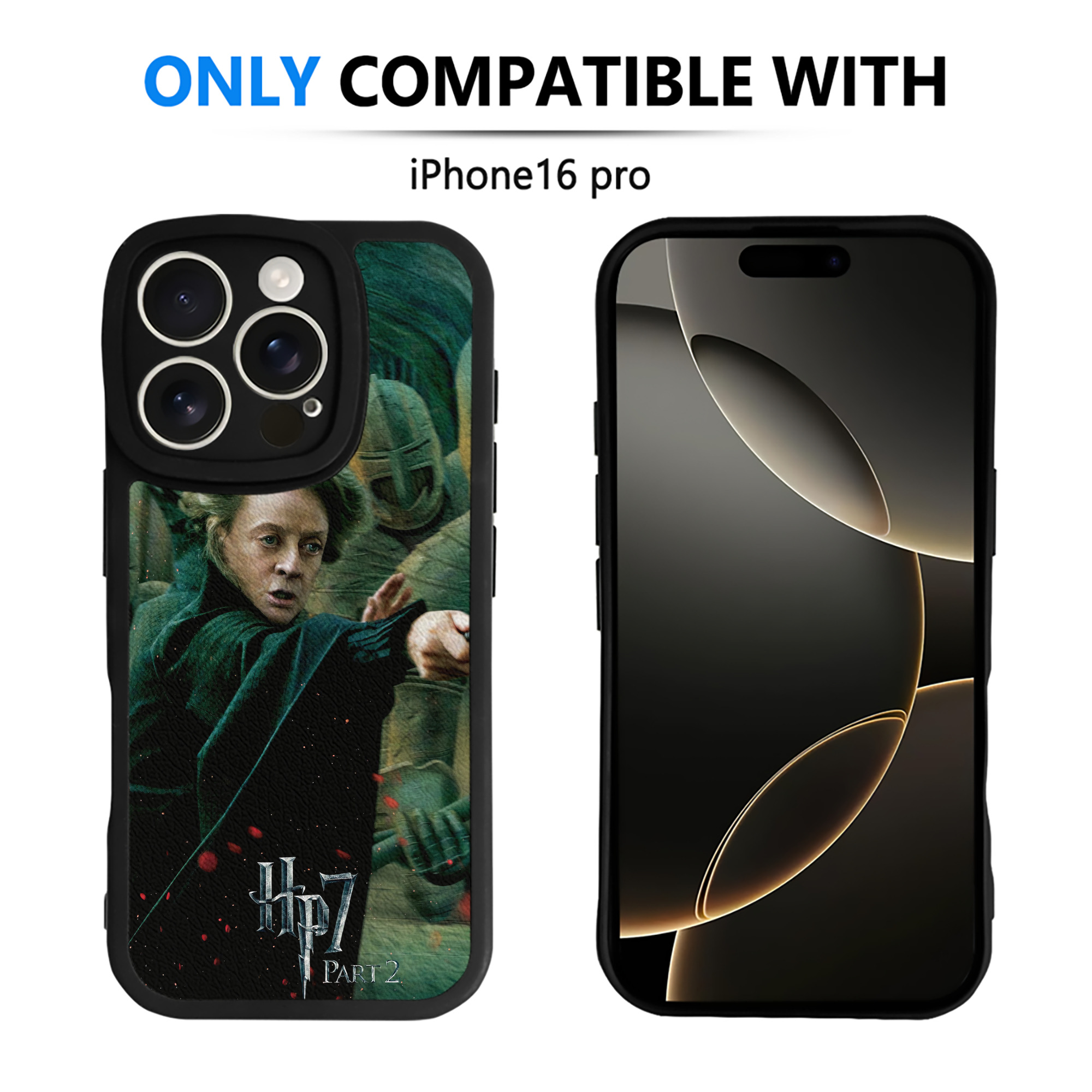 （画像用） Harry Potter ハリー・ポッターシリーズ 【iPhone 16シリーズ対応】シリコンスマホケース（レザー調） 材質：シリコン
